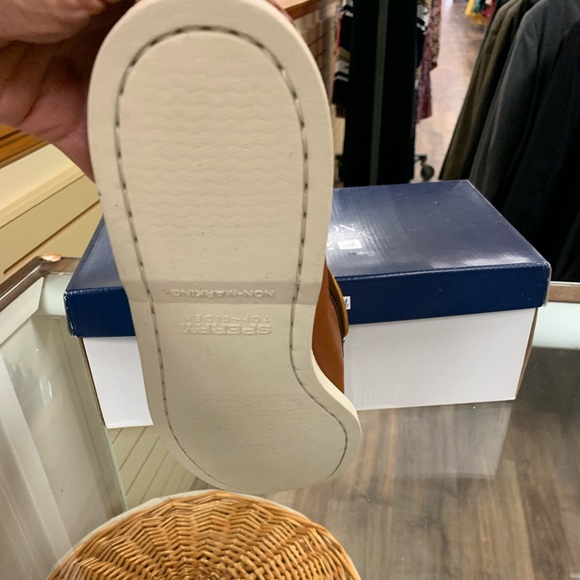 Sperrys Top Sider A/O 2-Eye Cyclone Tan 11.5 - Picture 2 of 8